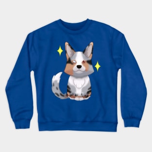 Blue and tan Cardigan corgi Crewneck Sweatshirt